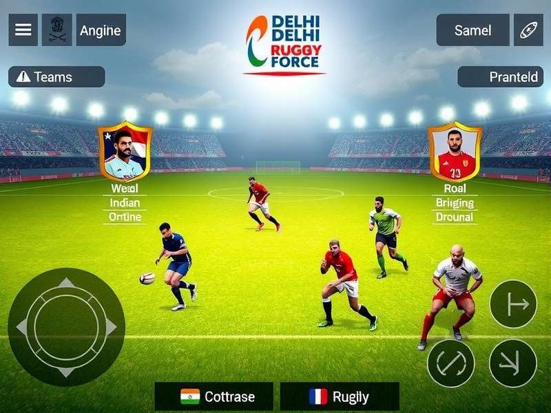 Delhi Rugby Force controls and interface